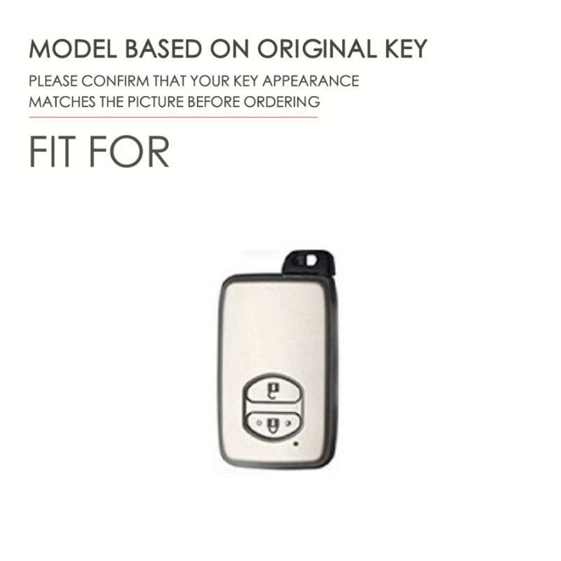 Load image into Gallery viewer, Toyota Full Metal  Coverage + PU Leather Car Key Fob Case Cover For Corolla, Camry, Prado, Avalon

