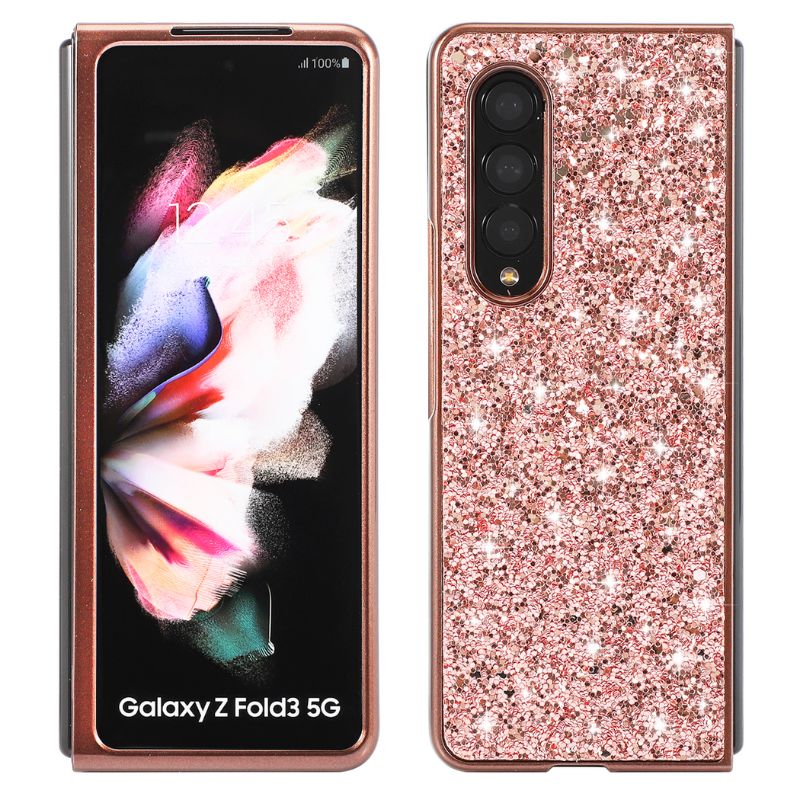 Load image into Gallery viewer, Samsung Galaxy Z Fold 3 SM-F926 Ultra-thin Electroplated Diamond-studded Glitter Shockproof Blingbling Series Case
