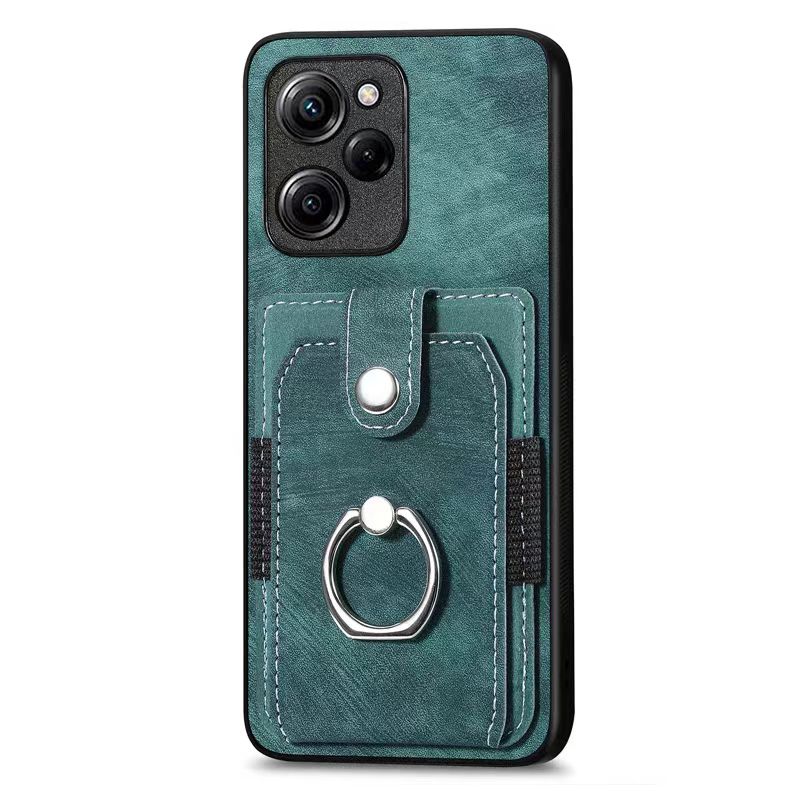 Load image into Gallery viewer, [Built-in Ring Bracket][With Card Solt] OPPO Reno8 5G/Pro Full-coverage Leather Shockproof Wallet Series Case
