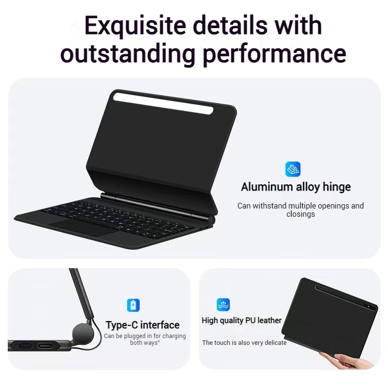 Load image into Gallery viewer, [Magic Keybord] Samsung S9/FE/Plus/FE Plus - Precision Multi-Touch Trackpad Magnetic Smart Wireless Keyboard Case With Backlit Keys
