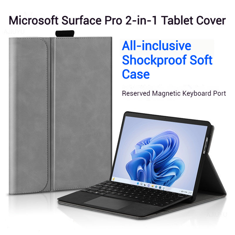 Microsoft Surface Pro 9 (2038) - 2-In-1 Premium Leather Protective Case (Keyboard not Included) - i-Station Mobile Phone & Electronic Device Repair and Accessories