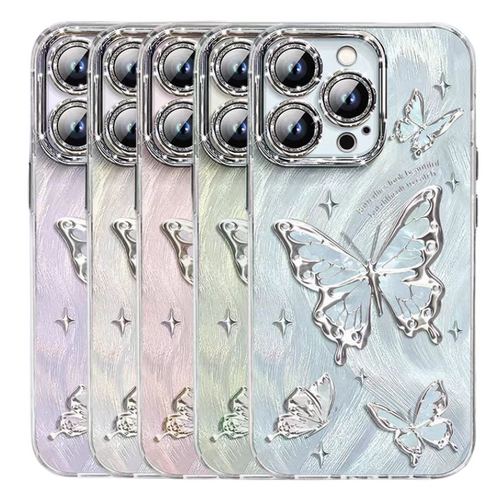 Apple iPhone 16/Plus/Pro/Pro Max Premium Butterfly Anti-drop BlingBling Series Case