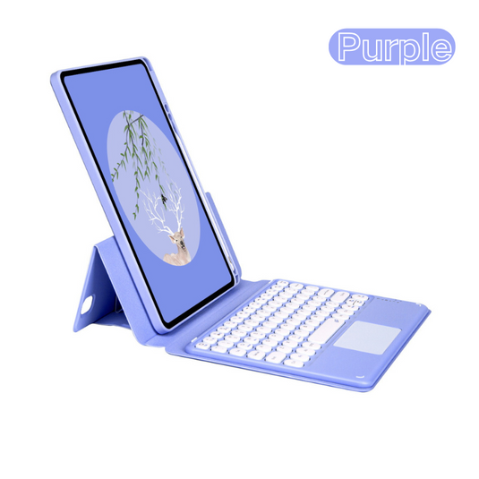 [Detachable] Apple iPad 7/8/9 10.2'' 7/8/9th Gen (2019/2020/2021) Magnetic Touch Wireless Keyboard Case