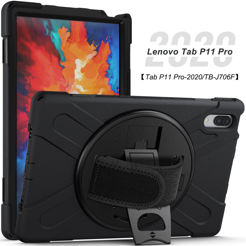 Load image into Gallery viewer, Lenovo Tab P11 Pro 2020 11.5&quot; Inch Tablet (TB-J706 &amp; TB-J716) 360 Rotation Heavy Duty Kid Friendly Handle Case - Polar Tech Australia
