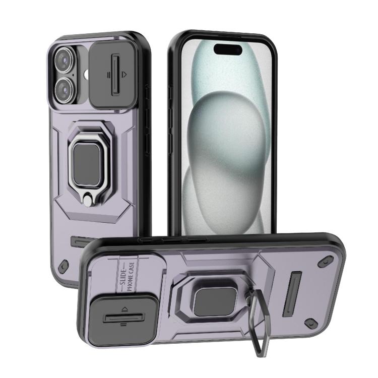 Load image into Gallery viewer, [With Lens Cover][Built-in Stand] Apple iPhone 17/Air/Pro/Max - Shield Shockproof Rugged Heavy Duty Case
