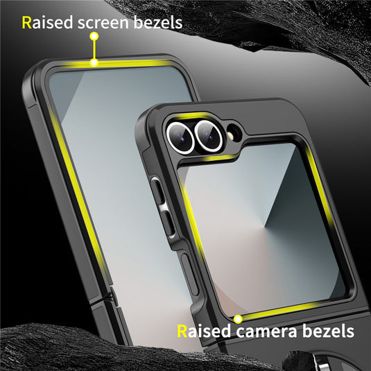 [Built-in Kickstand] Samsung Galaxy Z Flip7 - Rugged Shockproof Heavy Duty Series Case