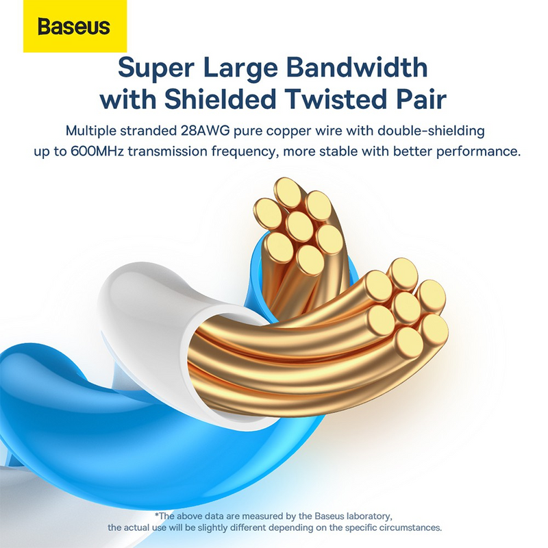 Load image into Gallery viewer, Baseus High Speed Seven Types of RJ45 10 Gigabit Network Cable 1M - Black - i-Station Mobile Phone &amp; Electronic Device Repair and Accessories
