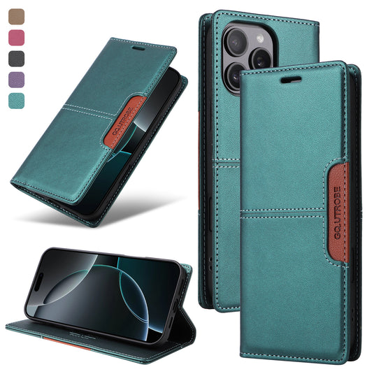 [With Card Slot] Apple iPhone 15/Pro/Pro Max/Plus Leather Flip Shockproof Wallet Series Case