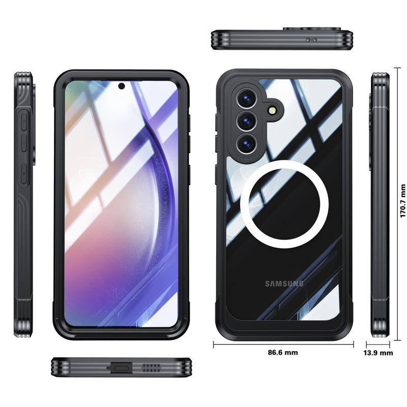 Load image into Gallery viewer, [Magsafe Compatible] Samsung Galaxy A57 (A576) - 9H Glass Three-proof Full Cover Heavy Duty Series Case - i-Station Mobile Phone &amp; Electronic Device Repair and Accessories
