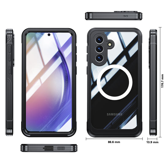 [Magsafe Compatible] Samsung Galaxy A57 (A576) - 9H Glass Three-proof Full Cover Heavy Duty Series Case - i-Station Mobile Phone & Electronic Device Repair and Accessories