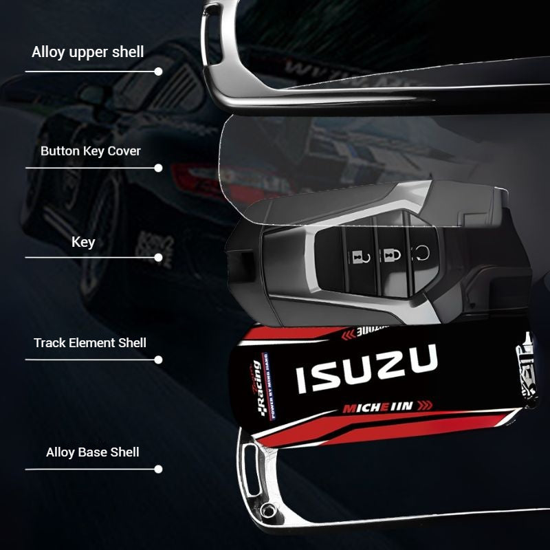 Load image into Gallery viewer, Isuzu Stylish Racing-inspired Design Car Key Fob Case Cover For D-MAX, MU-X (2020-2022)

