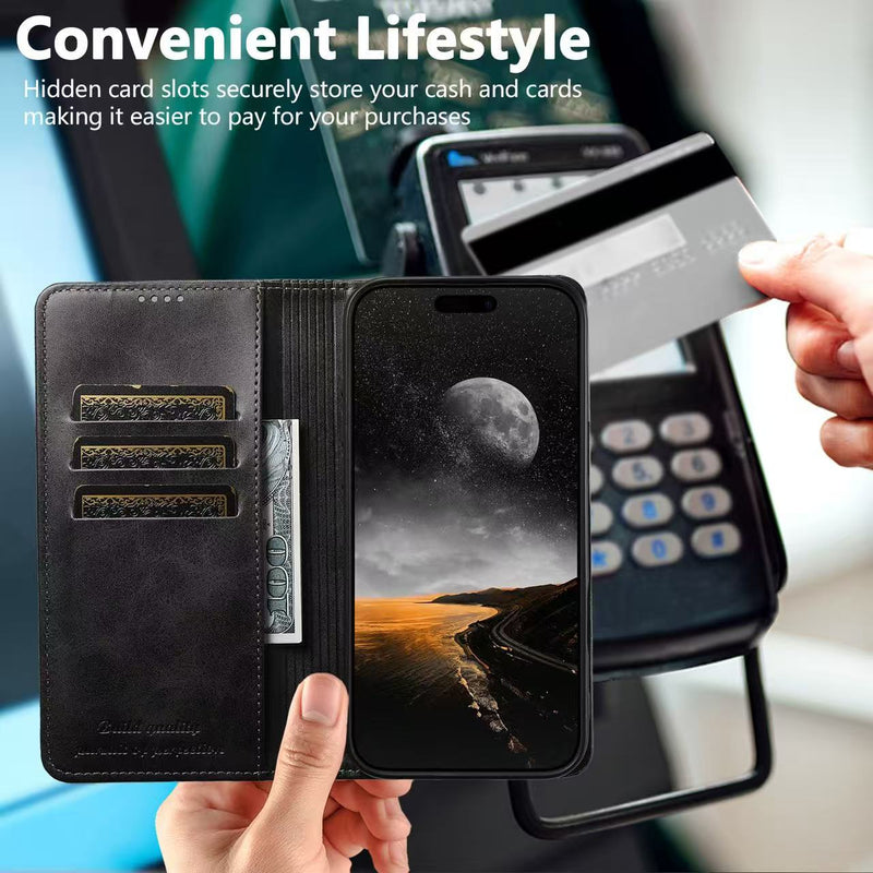 Load image into Gallery viewer, [With Card Slot] Apple iPhone 18 Pro / Pro Max Leather Flip Shockproof Wallet Series Case
