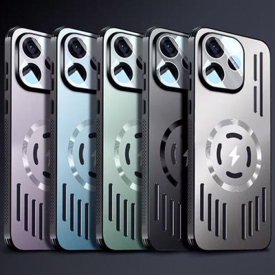 [Magsafe Compatible] OPPO Reno15 Pro Metal Matte Magnetic Hollow Cooling Case - i-Station Mobile Phone & Electronic Device Repair and Accessories