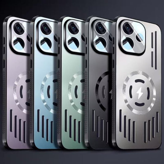 [Magsafe Compatible] OPPO Reno15 & Pro Metal Matte Magnetic Hollow Cooling Case