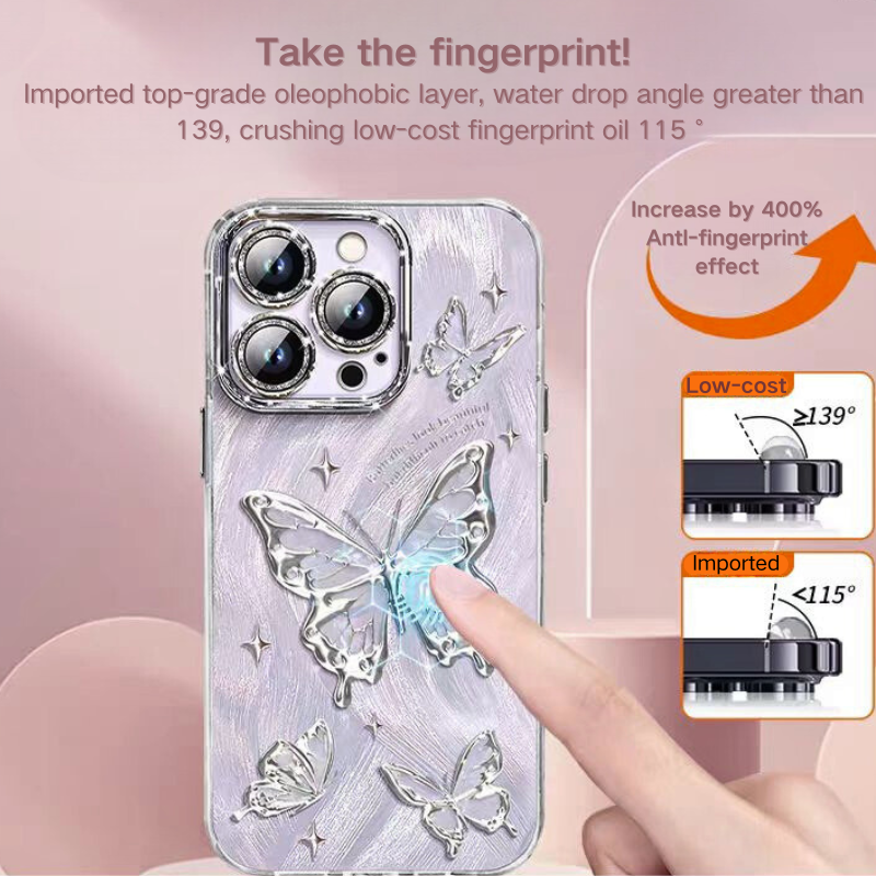 Load image into Gallery viewer, Apple iPhone 12/Pro/Pro Max Premium Butterfly Anti-drop BlingBling Series Case
