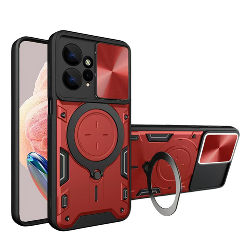 [Built-in Stand][With Slide Lens Cover] Xiaomi Redmi K60 Ultra Military-Grade Full Coverage Essentials Series Case