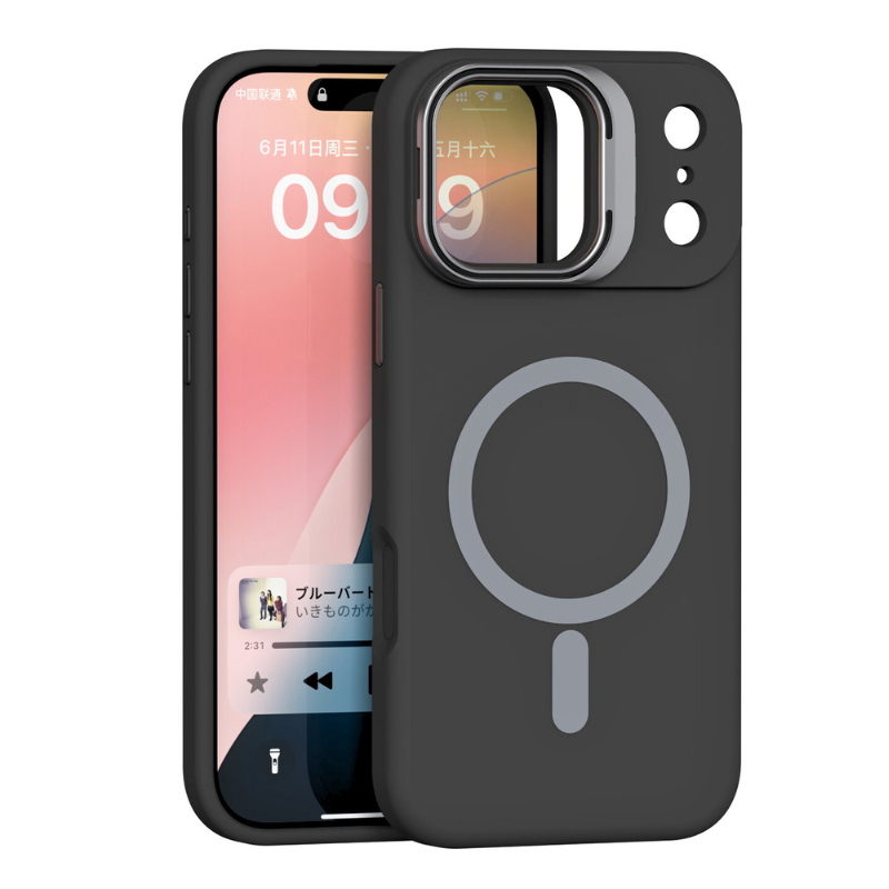 [Magsafe Compatible][With Lens Bracket] Apple iPhone 17/Pro/Pro Max/Air Liquid Silicone Shockproof Phone Case - i-Station Mobile Phone & Electronic Device Repair and Accessories