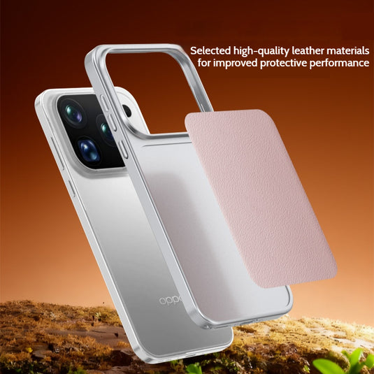 OPPO Find X10 Pro Max - Luxury Metallic PU Leather Durable PC Phone Case