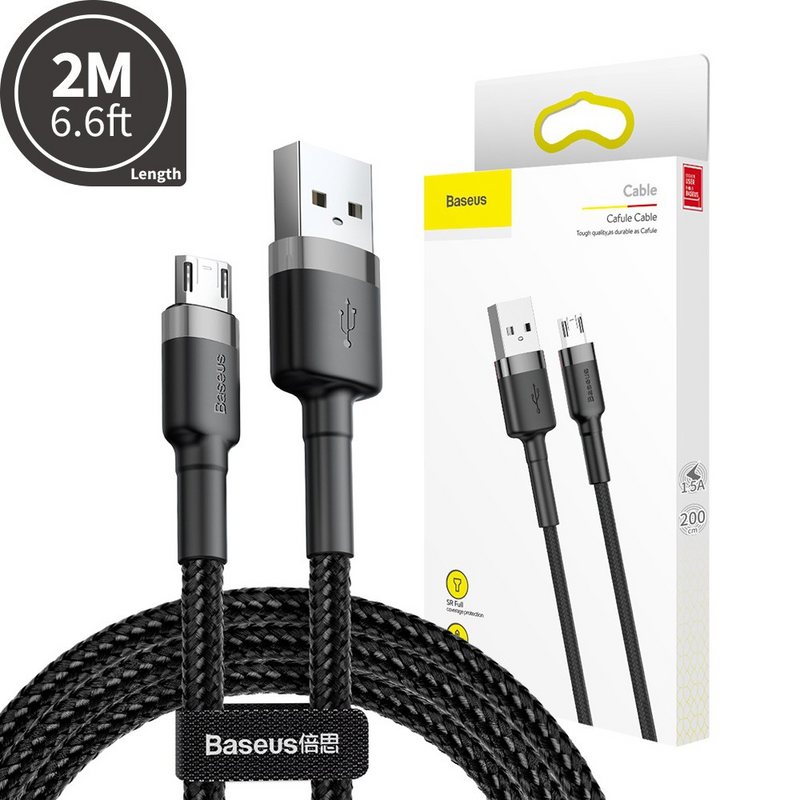 Load image into Gallery viewer, Baseus Cafule Double Side Insertion Micro USB Charging Cable 1.5A 2M
