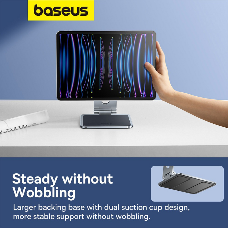 Load image into Gallery viewer, Baseus MagStable Series Magnetic Tablet Stand for iPad 12.9″ - Space Grey

