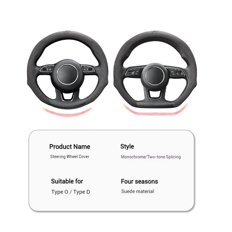 Load image into Gallery viewer, [38 CM] Toyota Suede Car Steering Wheel Covers With Logo For Corolla Cross, Levin, Camry 
RAV4, Frontlander - i-Station Mobile Phone &amp; Electronic Device Repair and Accessories
