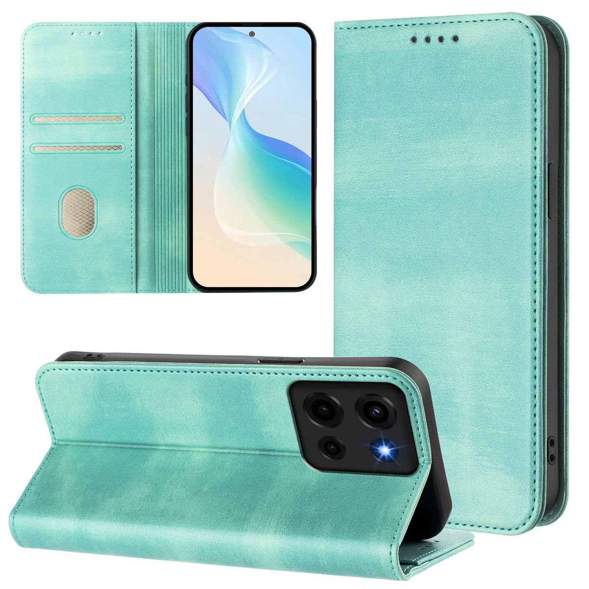 [With Card Slot] Motorola Moto Edge 30/Neo/Fusion - Multi Functional Leather Flap Wallet Series Case - i-Station Mobile Phone & Electronic Device Repair and Accessories
