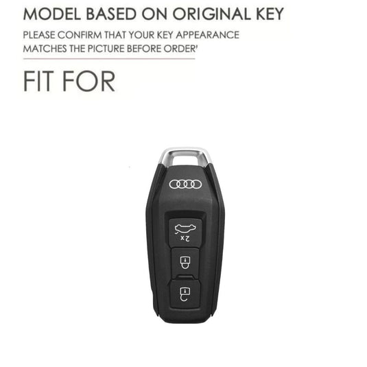 Audi Genuine Leather Protection Car Key Fob Case Cover For A5L 2025, Q6L e-tron 2025