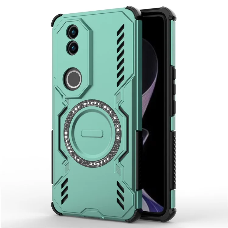 Load image into Gallery viewer, [Magsafe Compatible] VIVO V50 5G PC + TPU Magnetic Butterfly Armor Case With Hollow Heat Dissipation - i-Station Mobile Phone &amp; Electronic Device Repair and Accessories
