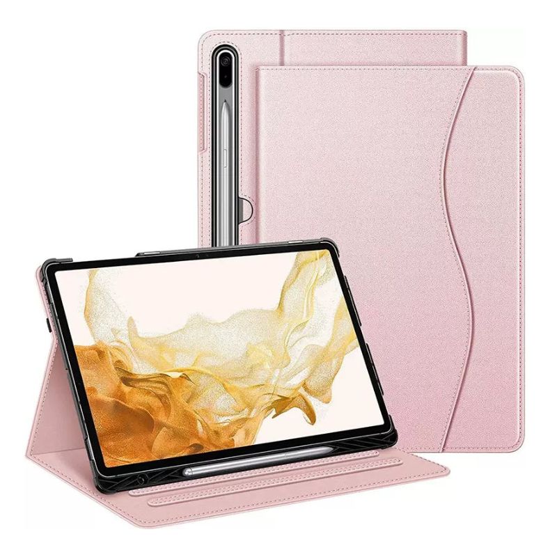 Load image into Gallery viewer, [With Pen Slot] Samsung Galaxy Tab S8 Ultra &amp; S9 Ultra &amp; S10 Ultra 14.6&quot; Multi-angle Flip Cover Stand Series Case
