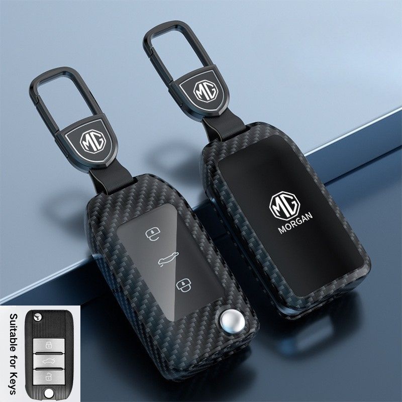 Load image into Gallery viewer, MG Zinc Alloy + TPU Smart Car Key Fob Case Cover For MG3, MG5, MG6, MG7, GT, GSF, ONE, ZS, EV EZS, HS, EHS,ONE
