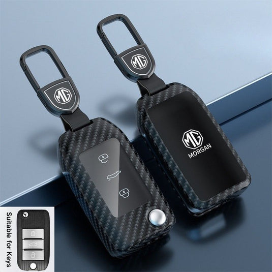 MG Zinc Alloy + TPU Smart Car Key Fob Case Cover For MG3, MG5, MG6, MG7, GT, GSF, ONE, ZS, EV EZS, HS, EHS,ONE