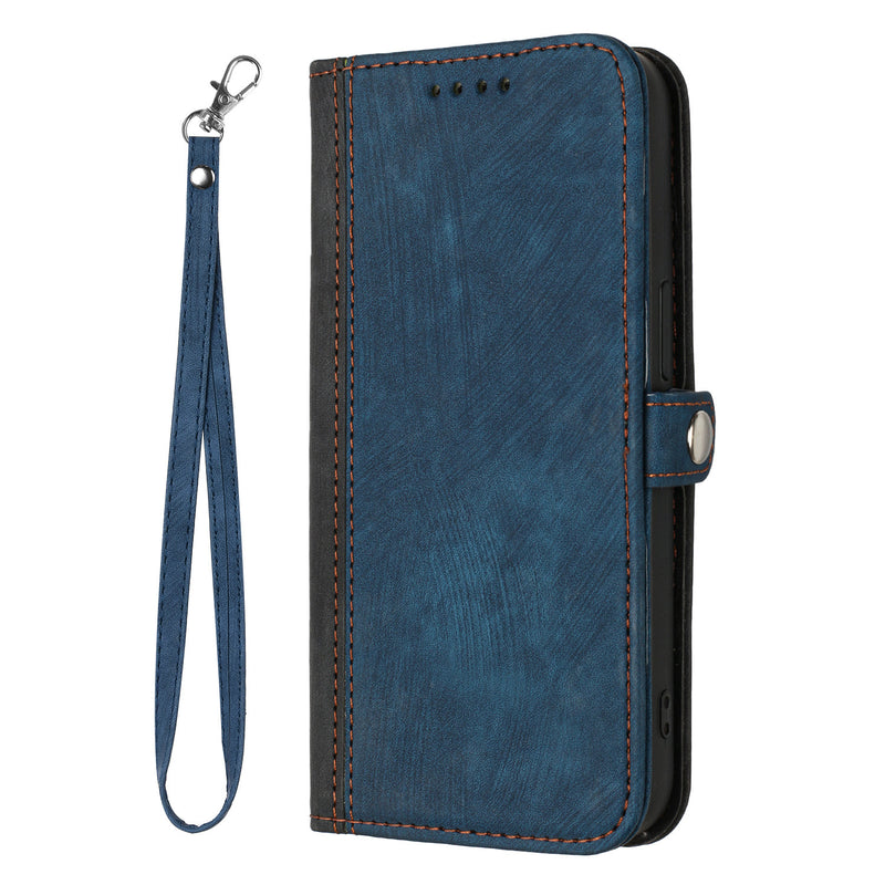 Load image into Gallery viewer, [With Strap][Built-in Card Slot] Motorola Moto Edge 60 Fusion Stitched PU Leather Wallet Case
