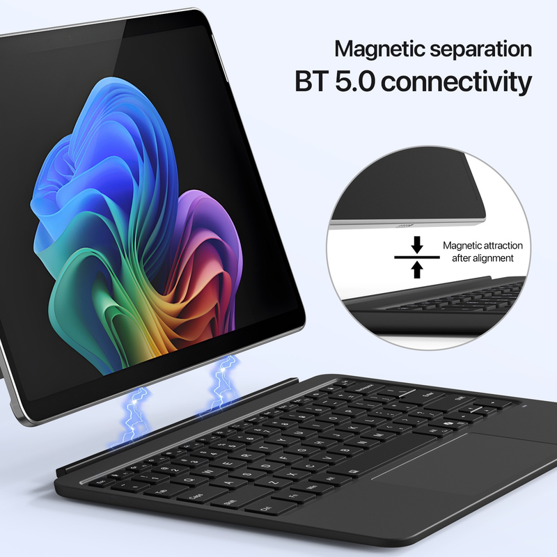 Load image into Gallery viewer, Compatible with Microsoft Surface Pro 12 (2025) - DUXDUCIS Wireless Bluetooth Magnetic Touch Keyboard With RGB Backlight - i-Station Mobile Phone &amp; Electronic Device Repair and Accessories
