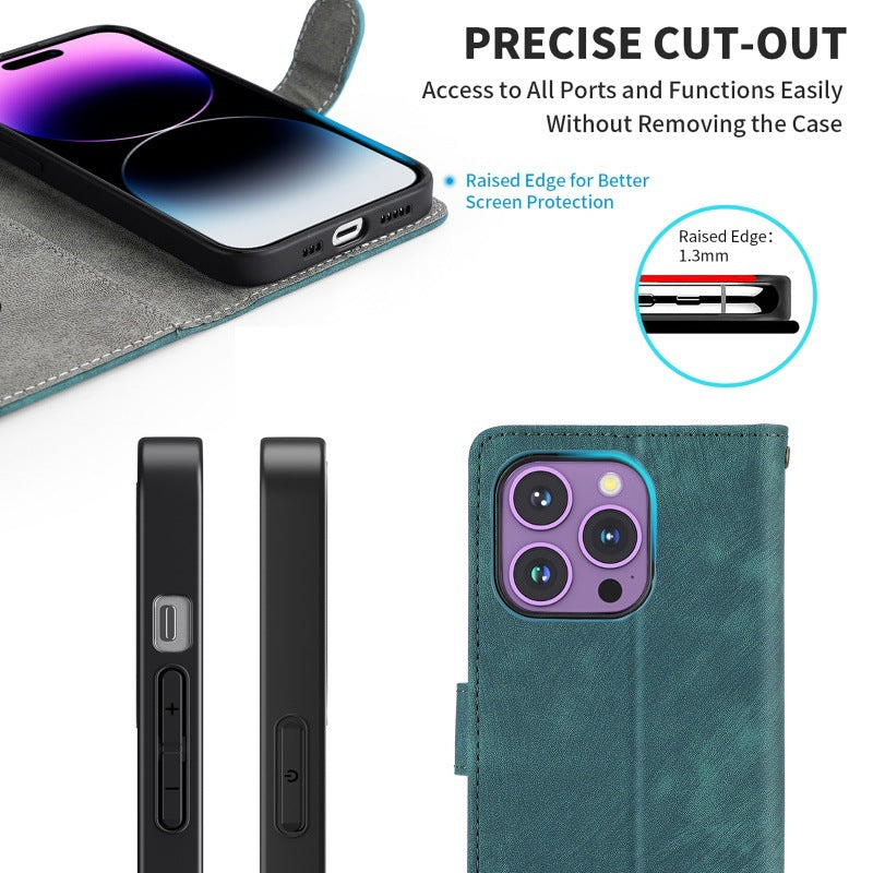 Load image into Gallery viewer, [With Card Slot] OnePlus Nord CE5 (CPH2719) - Multi Functional Buckle Flap Wallet Series Case With Lanyard
