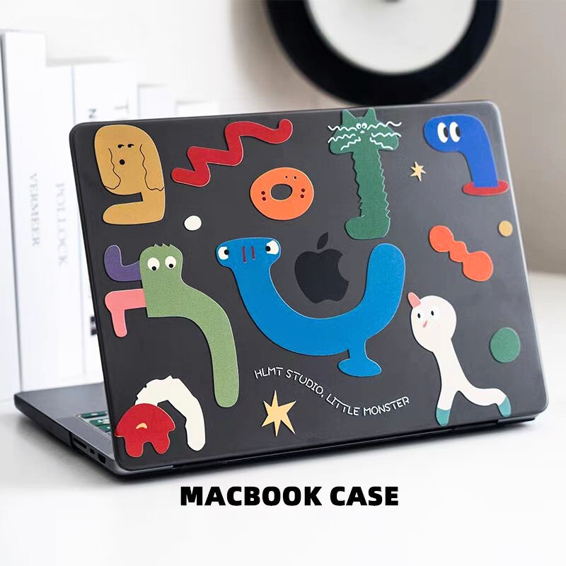 Load image into Gallery viewer, Apple MacBook Air 15&quot; (A2941 &amp; A3114) Little Monster Matte Transparent Shockproof Protective Soft Case
