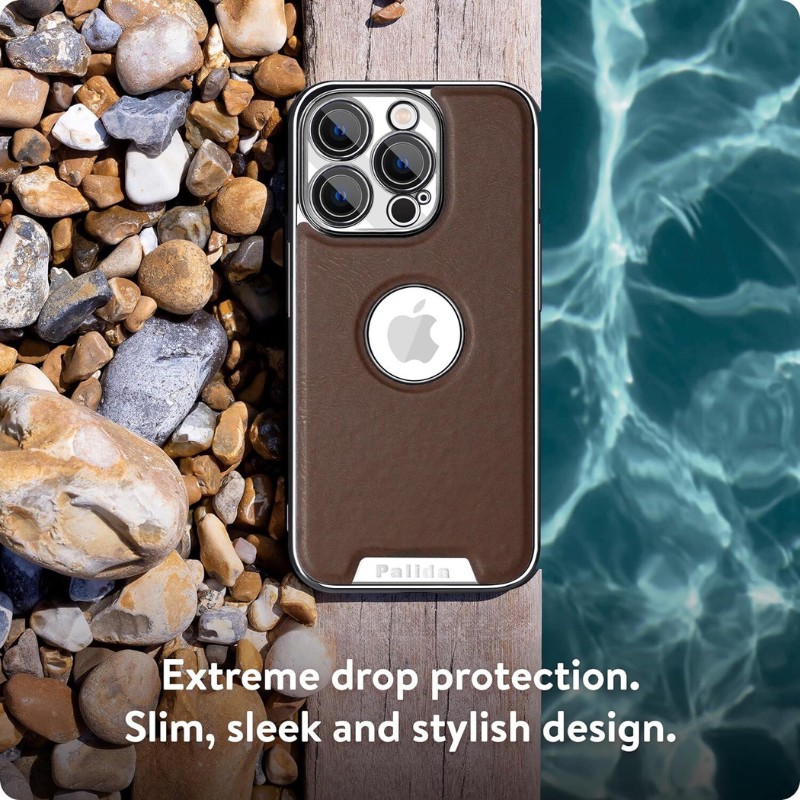 Load image into Gallery viewer, [With Camera Protector] Apple iPhone 15/Pro/Pro Max - Business Electroplated Leather Heat Dissipation Shockproof Case
