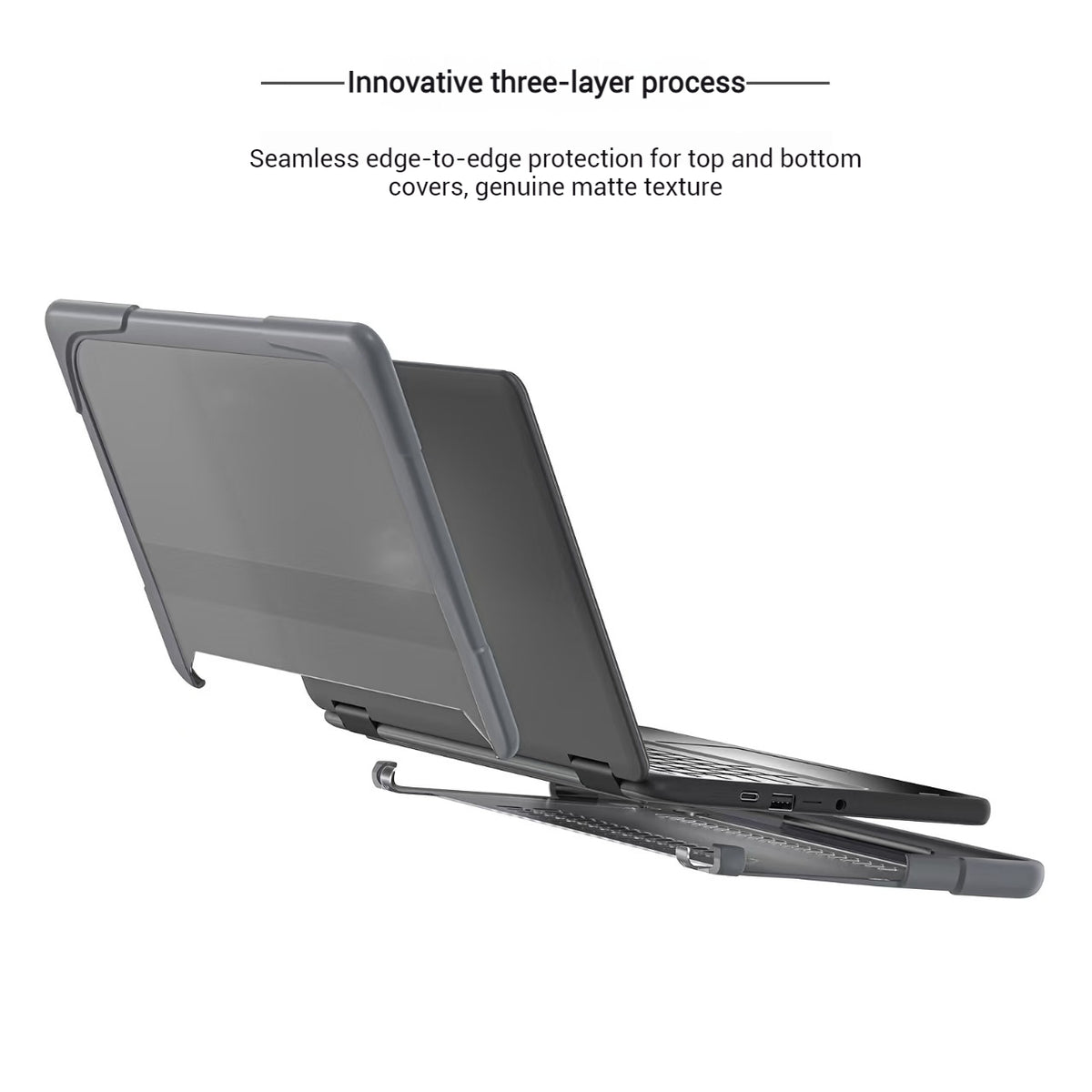 Dell Chromebook 11 11.6‘’ (3100/3110) Matte Transparent Cooling Stand and Shockproof Case - i-Station Mobile Phone & Electronic Device Repair and Accessories