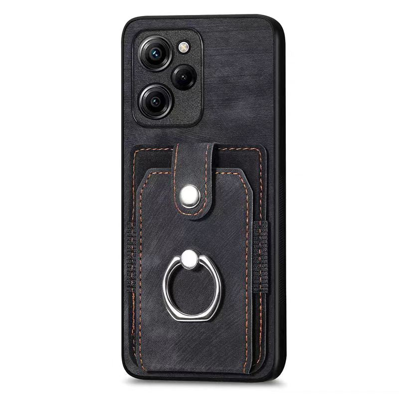 Load image into Gallery viewer, [Built-in Ring Bracket][With Card Solt] OPPO Reno9/Pro/Pro+ Full-coverage Leather Shockproof Wallet Series Case
