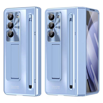 [With Stand] Samsung Galaxy Z Fold 6 SM-F956 Hinge Folding Full Protection Tempered Glass Essentials Series Case - i-Station Mobile Phone & Electronic Device Repair and Accessories