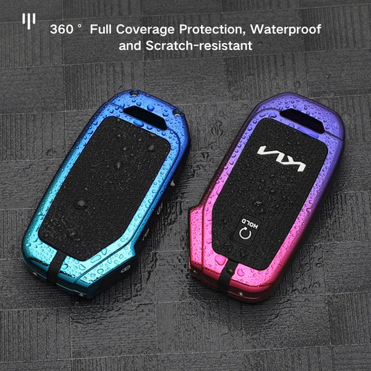 Kia Zinc Alloy + Silicone Car Key Fob Case Cover For K5, Seltos, Sportage, Sorento, Cerato, Ceed, Niro EV, Telluride, Soul, Proceed - i-Station Mobile Phone & Electronic Device Repair and Accessories