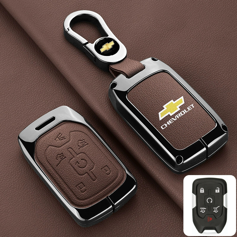 Load image into Gallery viewer, Chevrolet Stylish Zinc Alloy Key Fob Case for Suburban, Tahoe, Silverado, Colorado, Blazer, Equinox, Traverse
