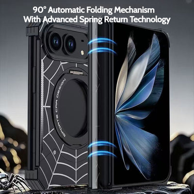 Apple iPhone Duo Frameless Mecha Metal Spiderman Rotating Magnetic Stand Case - i-Station Mobile Phone & Electronic Device Repair and Accessories