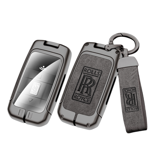 Rolls-Royce Aluminum Alloy Car Key Cover for Cullinan, Phantom, Ghost, Wraith, and Dawn