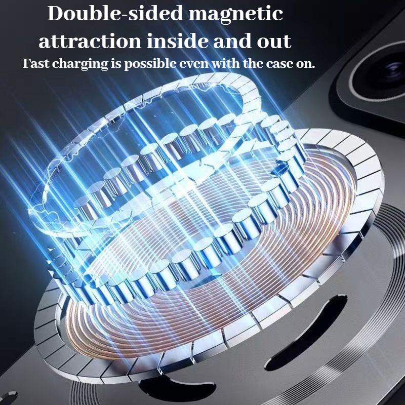 [Magsafe Compatible] OPPO Reno15 Pro Metal Matte Magnetic Hollow Cooling Case - i-Station Mobile Phone & Electronic Device Repair and Accessories