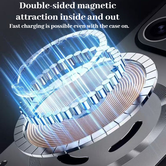 [Magsafe Compatible] OPPO Reno15 & Pro Metal Matte Magnetic Hollow Cooling Case