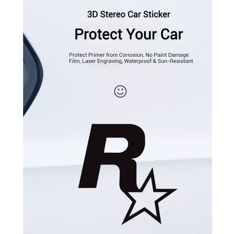 Load image into Gallery viewer, R Star Car Stickers Electric Game Around GTA5 Speed Car Body Scratch Stickers Fuel Tank Cover Stickers - i-Station Mobile Phone &amp; Electronic Device Repair and Accessories
