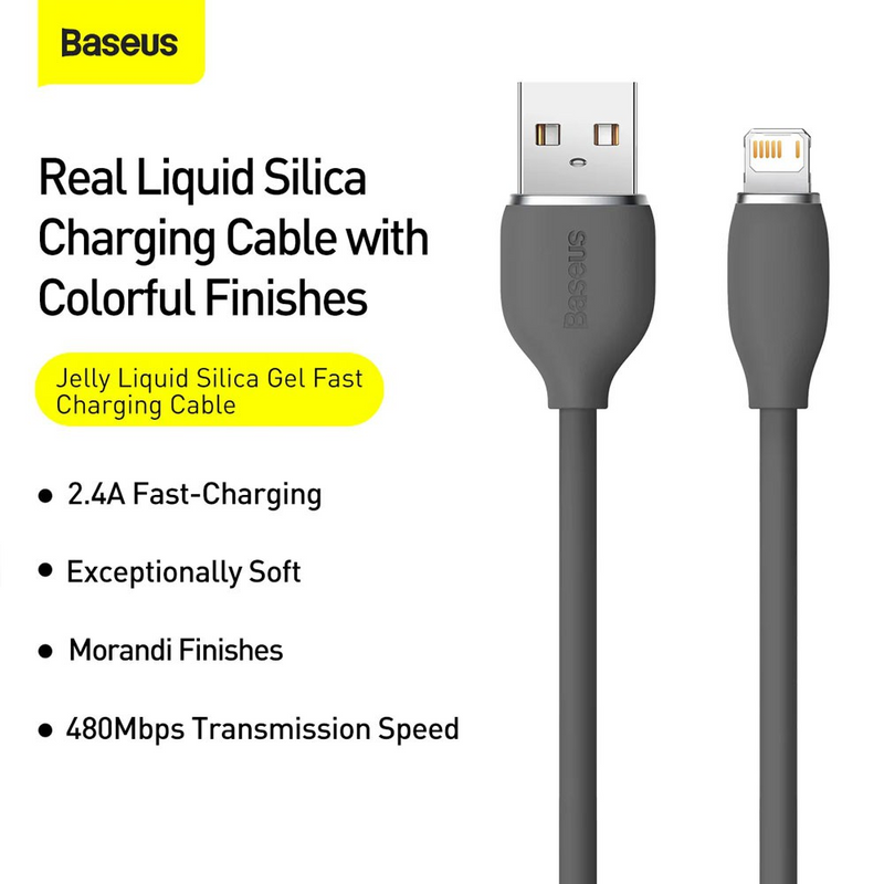 Load image into Gallery viewer, Baseus Jelly Liquid Silica Gel Fast Charging Data Cable USB to iP 2.4A
