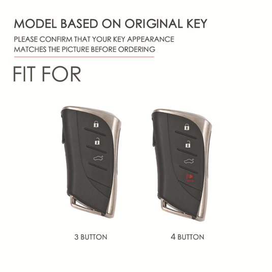 Lexus Handcrafted Genuine Leather Folding Car Key Fob Case Cover For Lexus NX200t, NX300, NX300h, NX350, NX Hybrid, RX270, RX300, RX350, RX450h, LX570, LX600, IS250, IS300, IS350 - i-Station Mobile Phone & Electronic Device Repair and Accessories