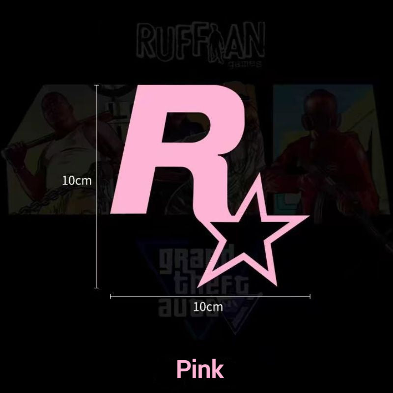 Load image into Gallery viewer, R Star Car Stickers Electric Game Around GTA5 Speed Car Body Scratch Stickers Fuel Tank Cover Stickers - i-Station Mobile Phone &amp; Electronic Device Repair and Accessories
