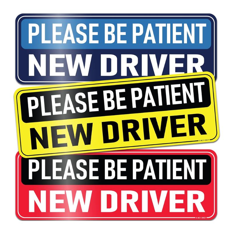 Universal Magnetic New Driver Car Sign – Removable & Reusable Safety S ...